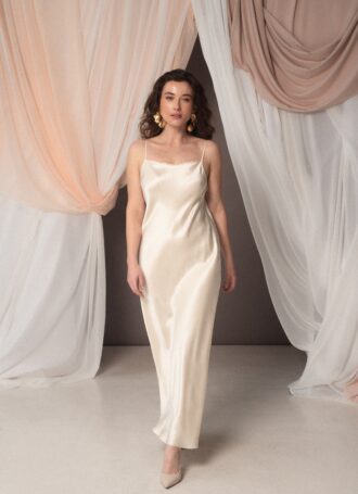 Sottoveste Satin – abito da sposa minimal